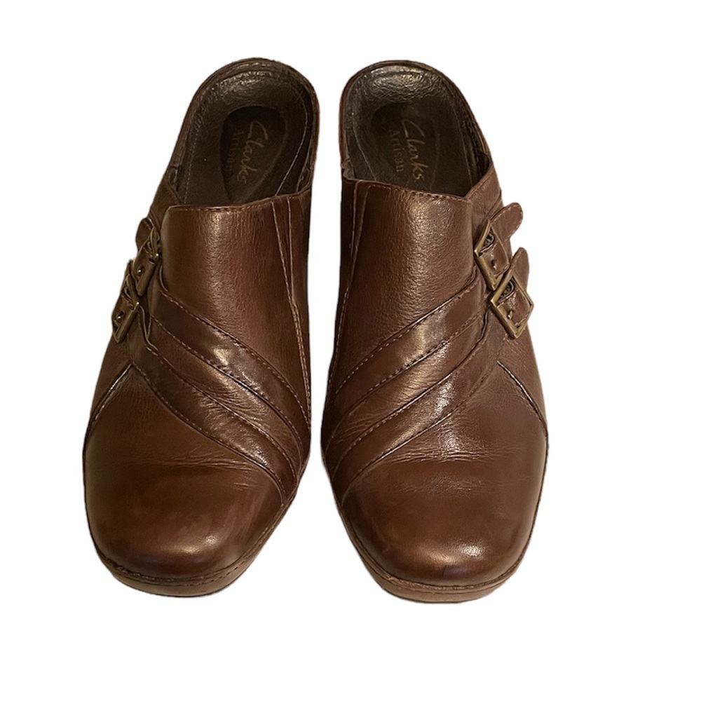 Clarks Leather Clogs